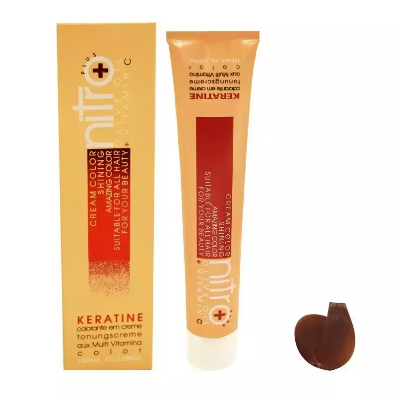 رنگ مو نیترو سری Keratine شماره 501 رنگ کرم کاراملی مسی