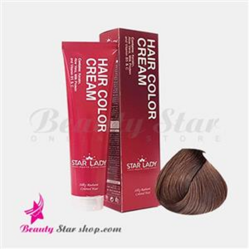 رنگ موی استار لیدی سری طبیعی قهوه ای 4.0 حجم 120 میل