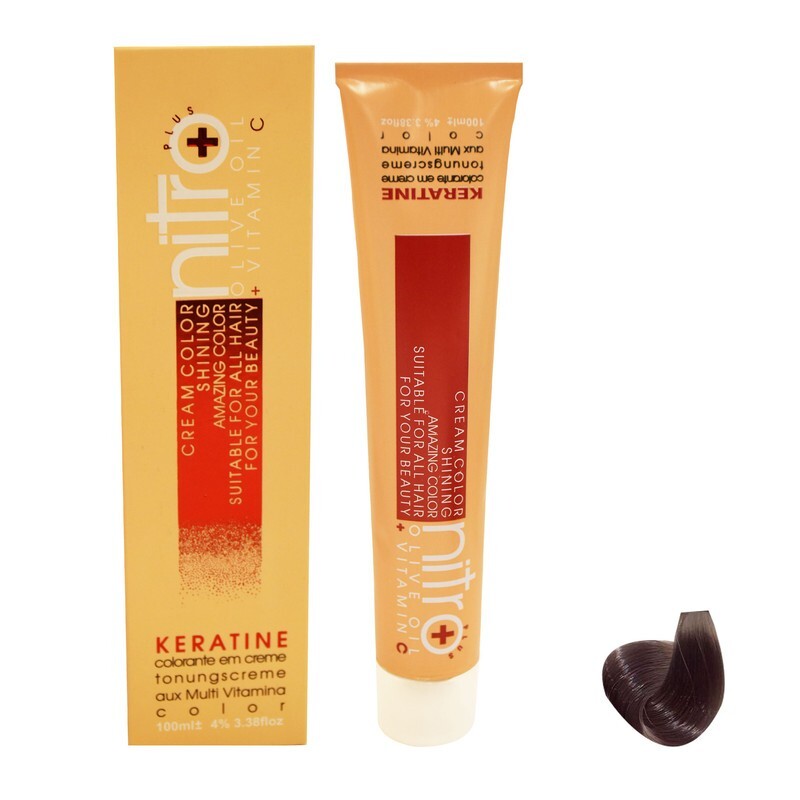 رنگ مو نیترو سری Keratine شماره 8.2 حجم 100 میلی لیتر رنگ بلوند دودی روشن