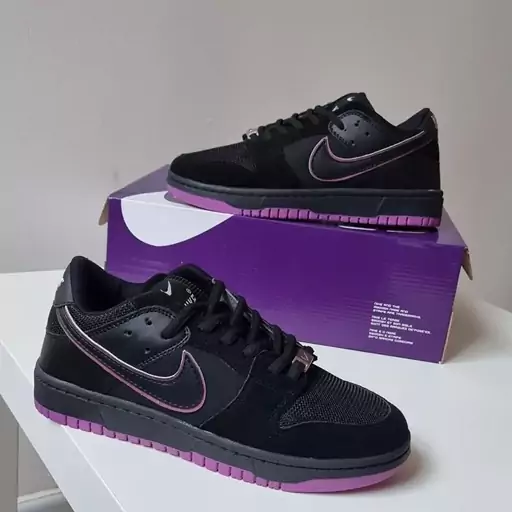 کفش کتانی مردانه نایک اس بی دانک ( Nike SB Dunk ) مشکی بنفش