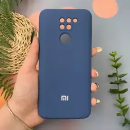 قاب گوشی Redmi Note 9 شیائومی سیلیکونی پاک کنی اورجینال داخل پارچه ای رنگ آبی تیره کد 30052