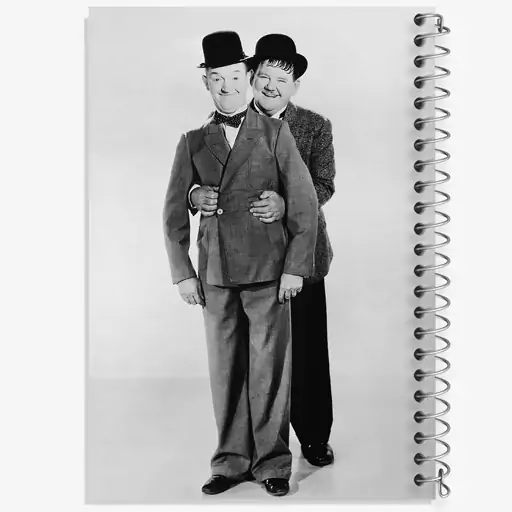 دفتر نقاشی 50 برگ خندالو طرح لورل و هاردی Laurel and Hardy  کد 10053