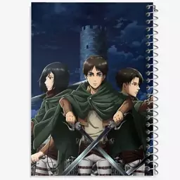 دفتر نقاشی 50 برگ خندالو طرح انیمه اتک آن تایتان Attack on Titan  کد 4841