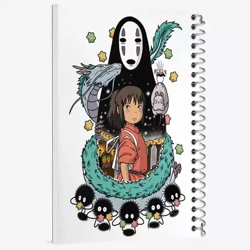 دفتر نقاشی 50 برگ خندالو طرح انیمه شهر اشباح Spirited Away  کد 4880