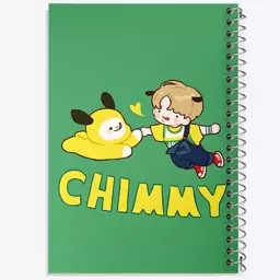 دفتر نقاشی 50 برگ خندالو طرح چیمی BT21 Chimmy کد 4452