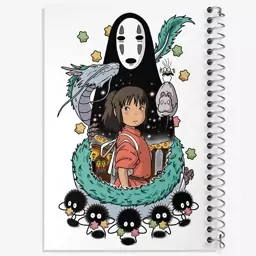 دفتر نقاشی 50 برگ خندالو طرح انیمه شهر اشباح Spirited Away  کد 4880