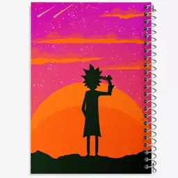 دفتر نقاشی 50 برگ خندالو طرح ریک و مورتی (Rick and Morty) کد F181