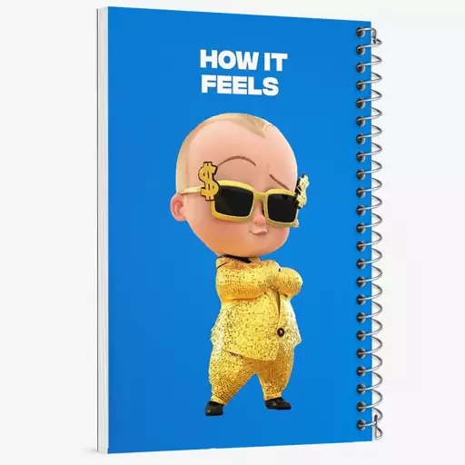 دفتر نقاشی 50 برگ خندالو طرح بچه رئیس Boss Baby  کد 12522