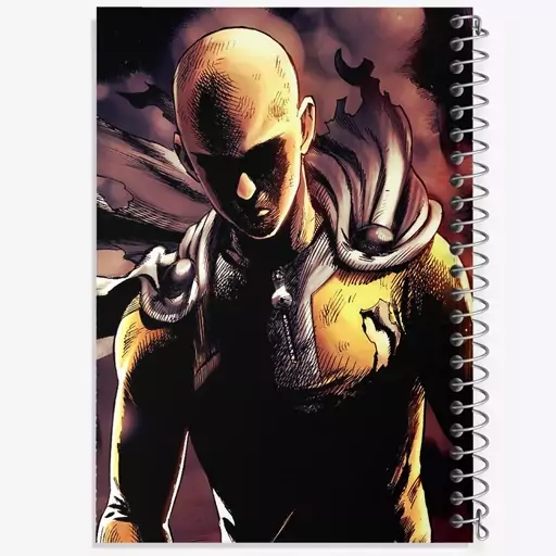 دفتر نقاشی 50 برگ خندالو طرح سایتاما انیمه مرد تک مشتی One Punch Man  کد 11378