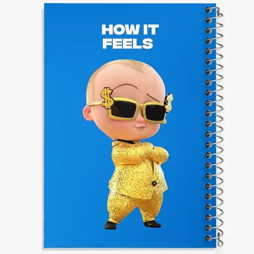 دفتر نقاشی 50 برگ خندالو طرح بچه رئیس Boss Baby  کد 12522