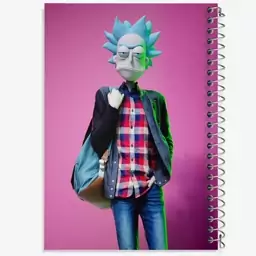 دفتر نقاشی 50 برگ خندالو طرح ریک و مورتی (Rick and Morty) کد F182