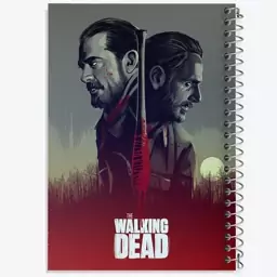 دفتر نقاشی 50 برگ خندالو طرح سریال مردگان متحرک The Walking Dead  کد 10187