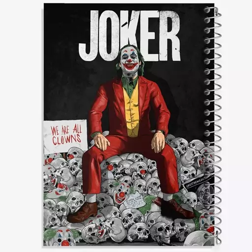 دفتر نقاشی 50 برگ خندالو طرح جوکر (Joker) کد F884