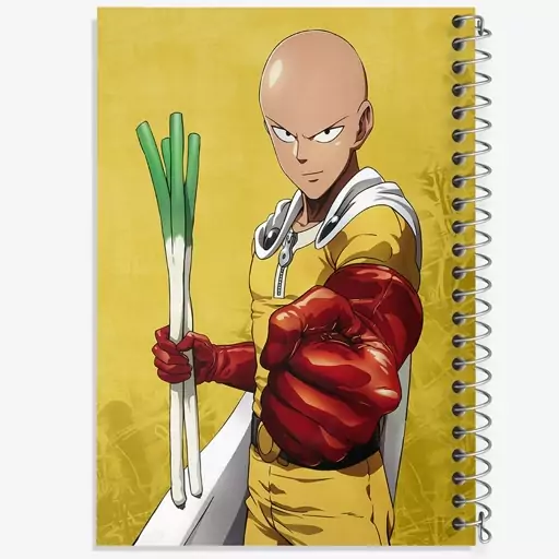 دفتر نقاشی 50 برگ خندالو طرح سایتاما انیمه مرد تک مشتی One Punch Man  کد 11379