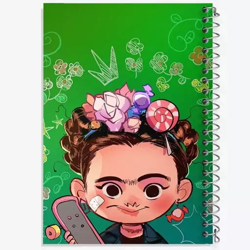 دفتر نقاشی 50 برگ خندالو طرح فریدا کالو (Frida Kahlo) کد F891