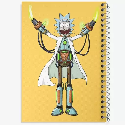 دفتر نقاشی 50 برگ خندالو طرح ریک و مورتی (Rick and Morty) کد F404