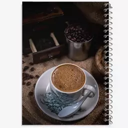 دفتر نقاشی 50 برگ خندالو طرح قهوه Coffee کد F66