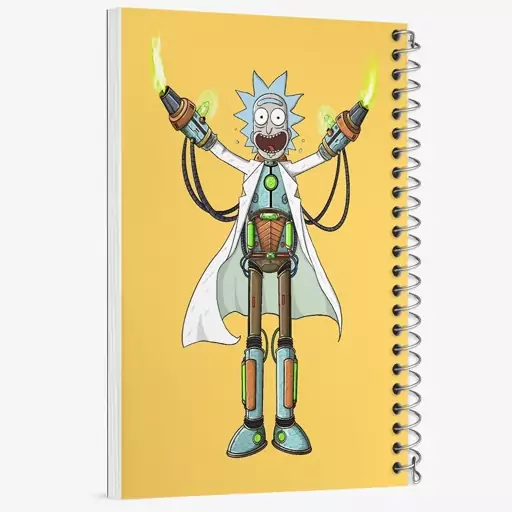 دفتر نقاشی 50 برگ خندالو طرح ریک و مورتی (Rick and Morty) کد F404