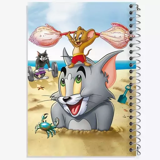 دفتر نقاشی 50 برگ خندالو طرح تام و جری Tom And Jerry  کد 10724