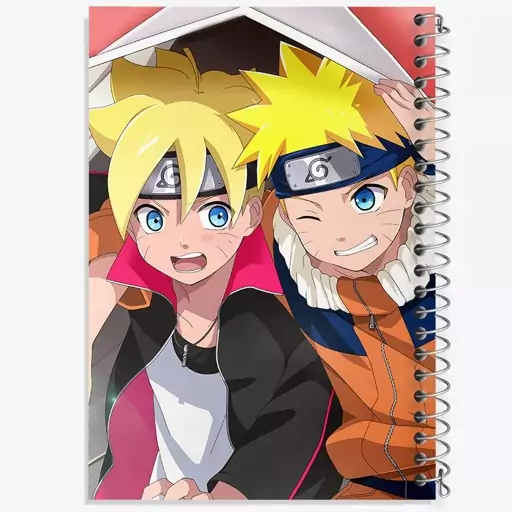 دفتر نقاشی 50 برگ خندالو طرح ناروتو و بوروتو انیمه ناروتو Naruto  کد 11266