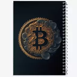 دفتر نقاشی 50 برگ خندالو طرح بیت کوین (Bitcoin) کد F901