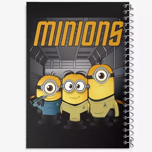 دفتر نقاشی 50 برگ خندالو طرح مینیون ها (Minions) کد F2192