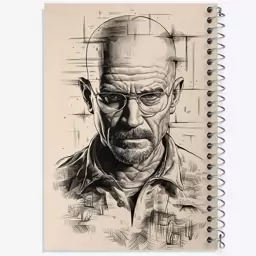 دفتر نقاشی 50 برگ خندالو طرح بریکینگ بد (Breaking Bad) کد F1743