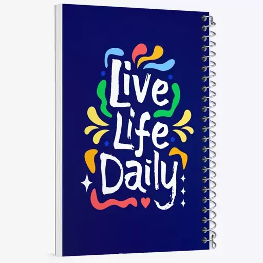 دفتر نقاشی 50 برگ خندالو طرح Live Life Daily کد F1502