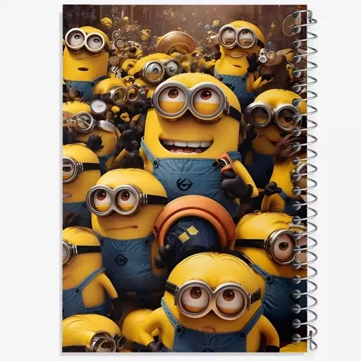 دفتر نقاشی 50 برگ خندالو طرح مینیون ها (Minions) کد F1360