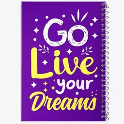 دفتر نقاشی 50 برگ خندالو طرح Go Live Your Dreams کد F1500