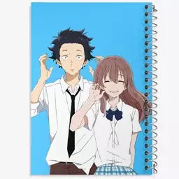 دفتر نقاشی 50 برگ خندالو طرح شوکو نیشیمیا و شویا ایشیدا انیمه سایلنت ویس A Silent Voice  کد 15790