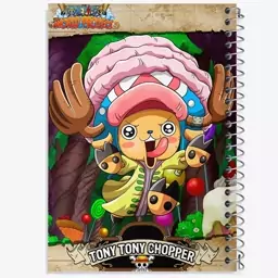 دفتر نقاشی 50 برگ خندالو طرح تونی تونی چاپر انیمه وان پیس One Piece  کد 17264