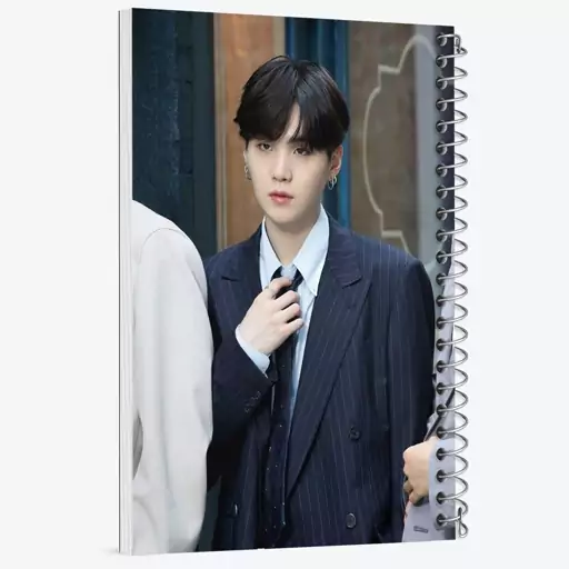 دفتر نقاشی 50 برگ خندالو طرح شوگا Suga گروه بی تی اس BTS کد 15397