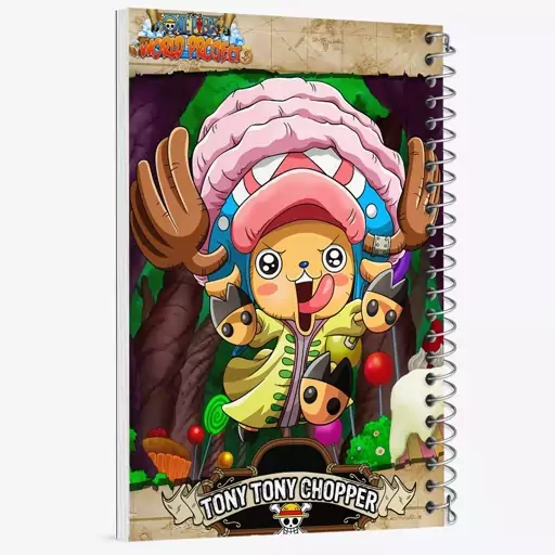 دفتر نقاشی 50 برگ خندالو طرح تونی تونی چاپر انیمه وان پیس One Piece  کد 17264