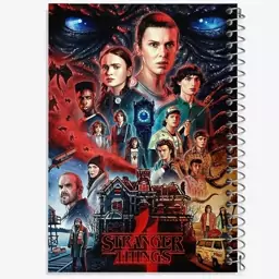 دفتر نقاشی 50 برگ خندالو طرح سریال استرنجر تینگز Stranger Things  کد 19302