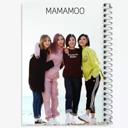 دفتر نقاشی 50 برگ خندالو طرح گروه مامامو Mamamoo  کد 19455