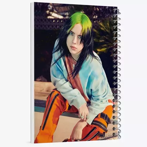 دفتر نقاشی 50 برگ خندالو طرح بیلی آیلیش Billie Eilish  کد 19154