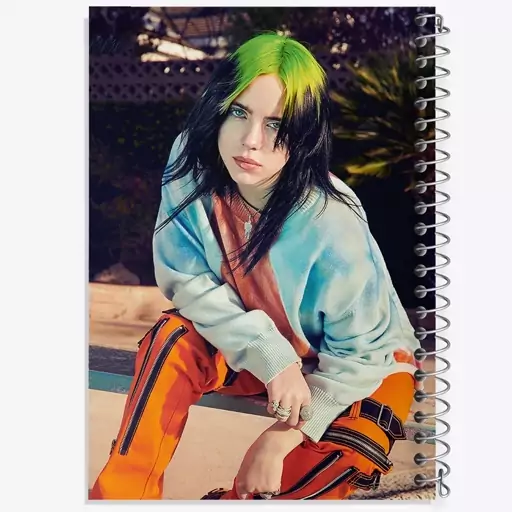 دفتر نقاشی 50 برگ خندالو طرح بیلی آیلیش Billie Eilish  کد 19154