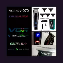 ماشین اصلاح ریش تراش خط زن صفر زن VGR مدل V-070 اصلی وی جی آر مدل V-070 اورجینال با موتور توربو کیفیت عالی موزن موزر