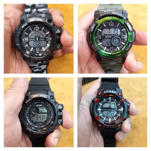 ساعت مچی اسپرت برند G-SHOCK جی شاک تک موتوره دیجیتال کیفیت عالی درجه یک در تنوع طرح و رنگ کد m