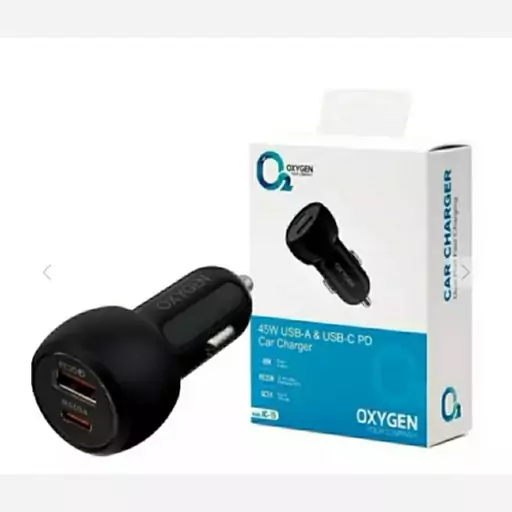 شارژر فندکی 45 وات اکسیژن مدل Oxygen AC-15