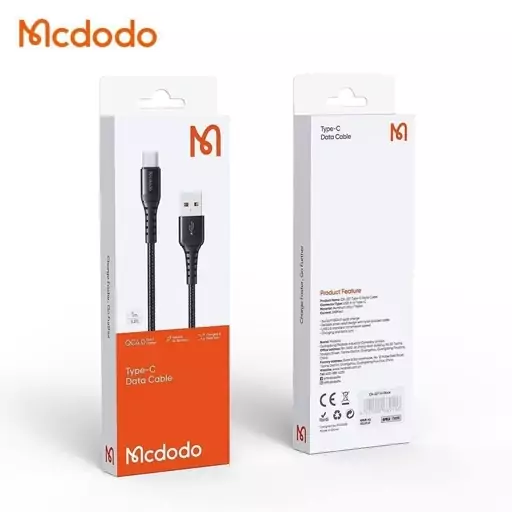 کابل شارژ  Mcdodo مدل CA-227 متریال کنفی طول یک متر