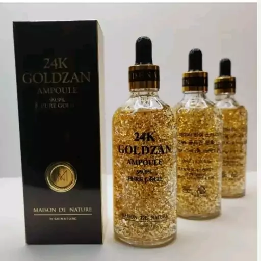 سرم طلا گلدزن100میل اصل کره ای GOLDZAN 24K (پرایمر و آبرسان)