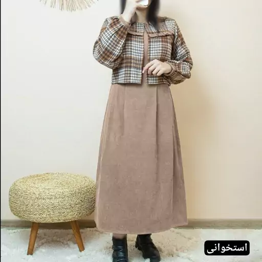 کت و سارافون زنانه با رنگ بندی