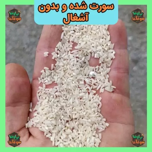 برنج سرلاشه طارم هاشمی عطری(10 کیلویی) سورت شده و درجه یک امساله