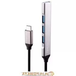 هاب وریتی Verity H410T Type-C USB3.0 4Port