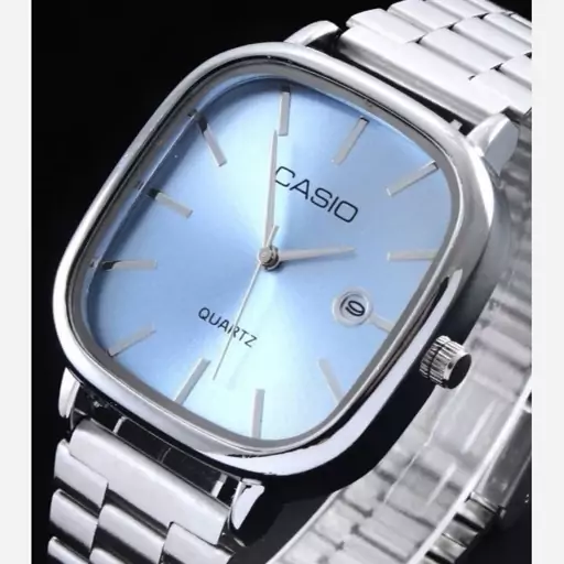 ساعت اسپرت Casio بنداستیل صفحه آبی