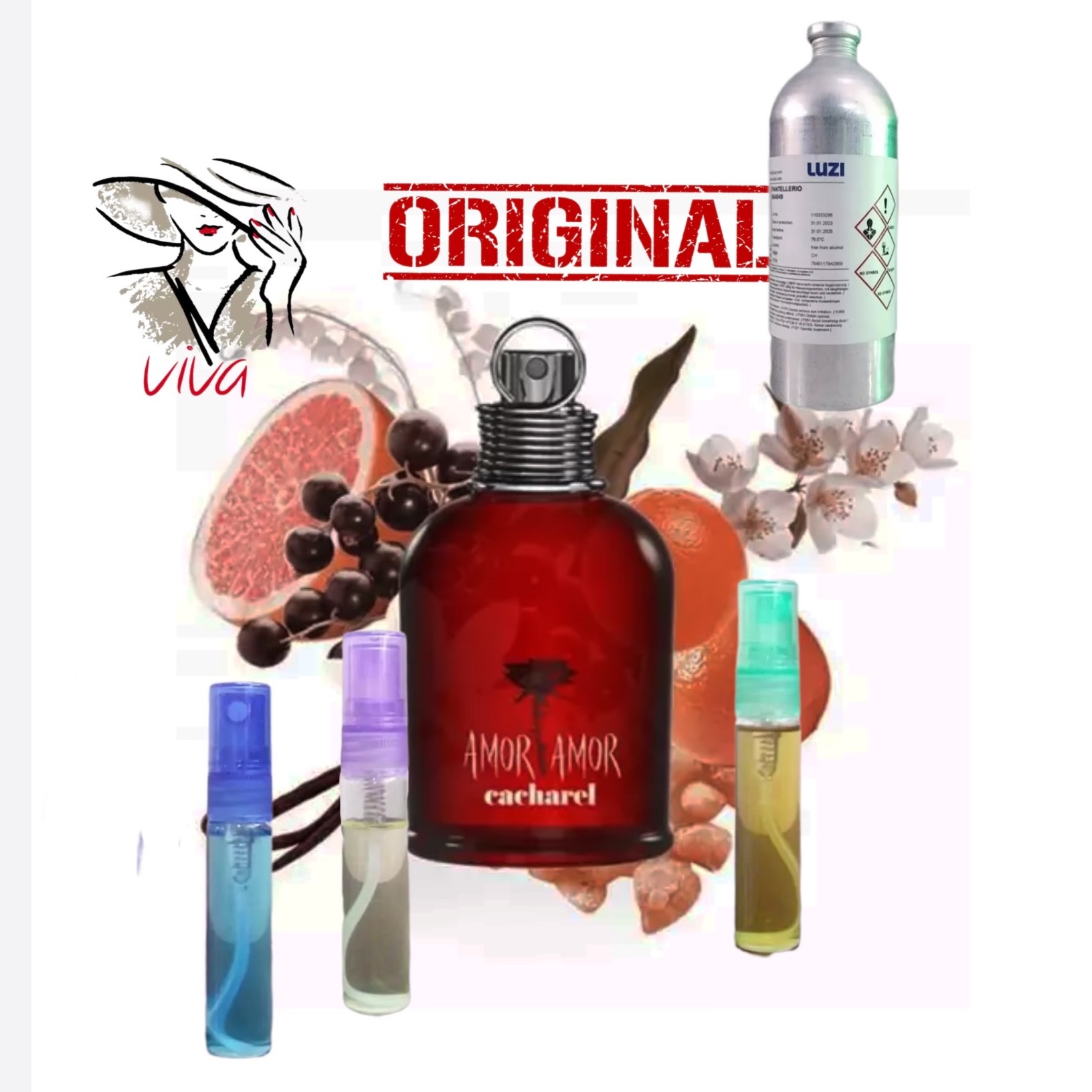 عطر آمور آمور.کاشارل. ملایم شیرین و میوه ای.زنانه .یک گرم