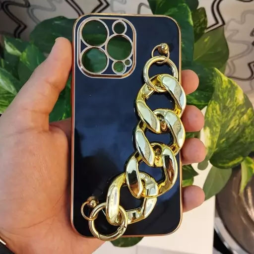  گارد - قاب - کاور ژله ای مای کیس به همراه زنجیر رنگ مشکی آیفون 13 پرو - iPhone 13 Pro - iPhone13pro - iphone  13 pro