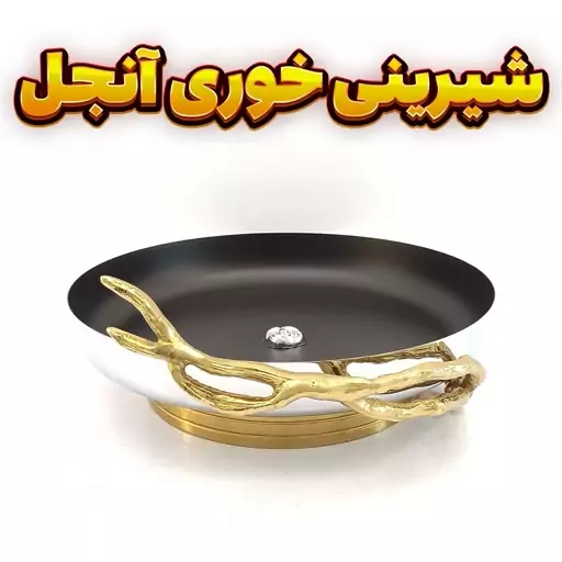 ست پذیرایی سرویس پذیرایی وزرا مدل آنجل سیلور شامل میوه خوری شیرینی خوری شکلات خوری آجیل خوری و اردو خوری